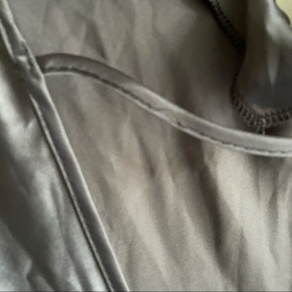 𝅺VANITY FAIR Vintage Sleeveless Long Nightgown Nightdress Grey L - Picture 9 of 9